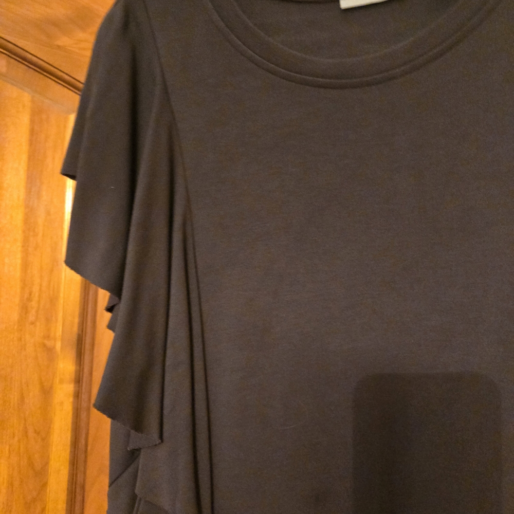 Halogen Olive Ruffle Sleeve Top - Picture 5 of 7